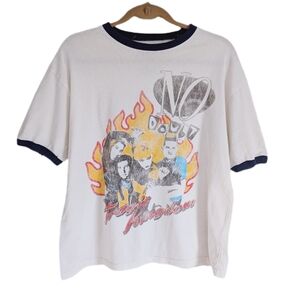 No Doubt Retro White Vintage Inspired Grunge Band Tee-shirt